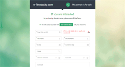 Desktop Screenshot of e-fitnesscity.com